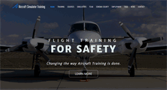 Desktop Screenshot of aircraftsimulatortraining.com