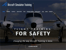 Tablet Screenshot of aircraftsimulatortraining.com